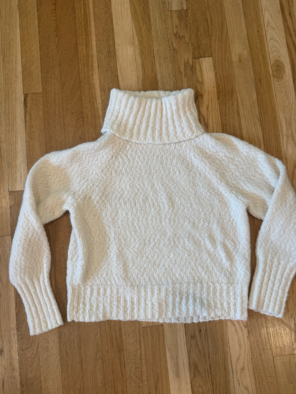 J. Crew Cream Chunky Turtleneck Sweater